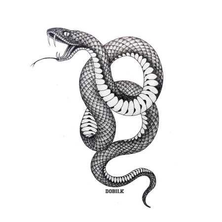 Тату змеи эскизы