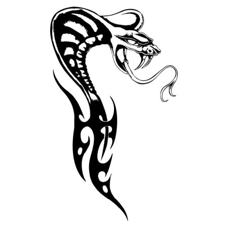 Стилизованное изображение змеи
