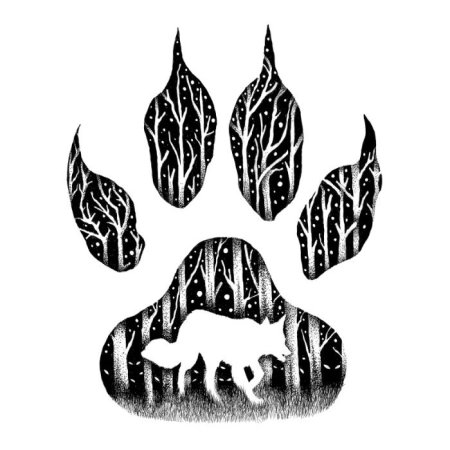 Отпечаток волчьей лапы