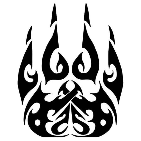 Татуировка печать Велеса медвежья лапа