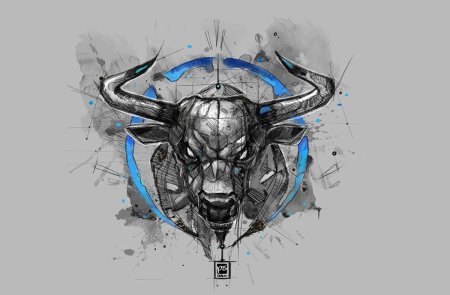 Графическое изображение быка