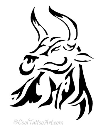 Тату Телец эскизы