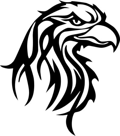 Эскизы тату Орел трайбл