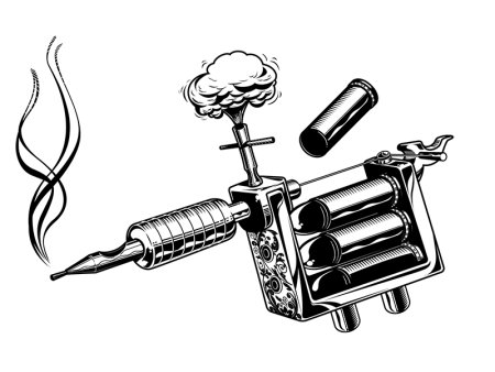 Тату машинка красивая