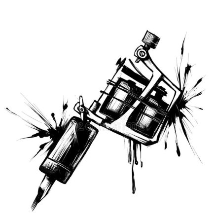 Тату машинка эскиз