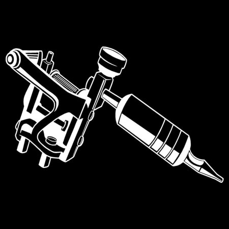 Тату машинка вектор