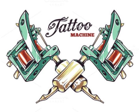 Тату машинка Векторная