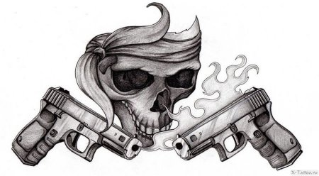 Пистолет эскиз