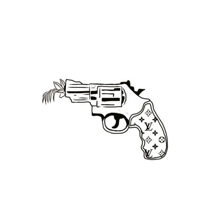 Татуировка пистолет эскиз