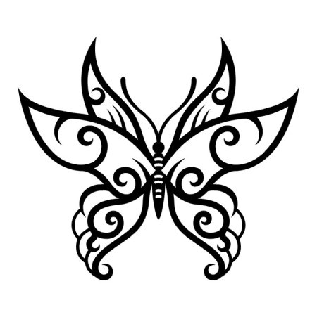 Тату бабочка