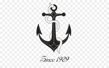 Якорь трафарет тату