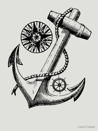 Стилизованное изображение якоря