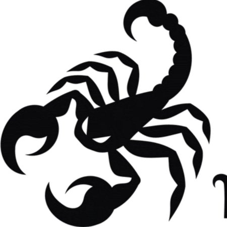 Тату Скорпион трафарет