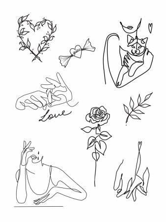 Эскизы тату маленькие