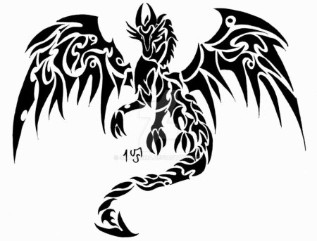 Тату Скорпион трайбл эскиз