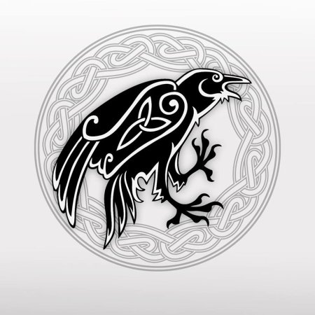 Скандинавский орнамент Фенрир