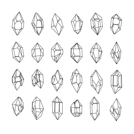 Тату Кристалл эскиз