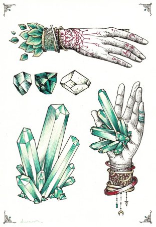 Кристалл эскиз