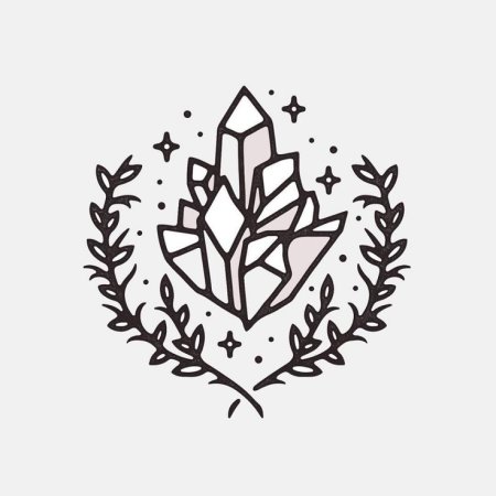 Тату Кристалл эскиз