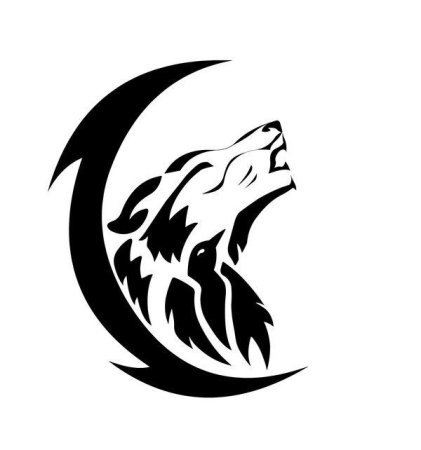 Волк трайбл эскиз