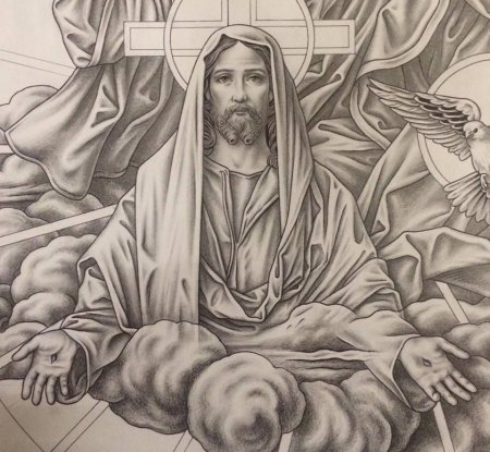 Религиозные тату рисунки (50 фото)