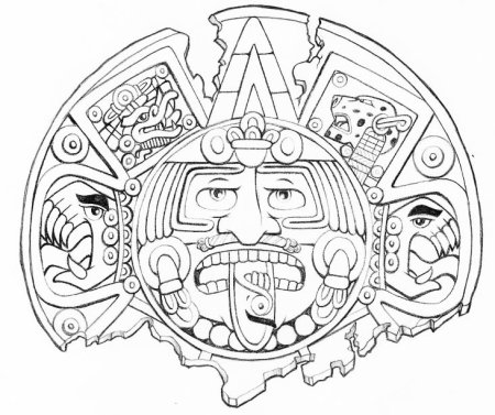 Мандала Майя инки Ацтеки