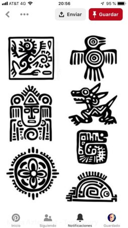 Древние символы Майя Ацтеки