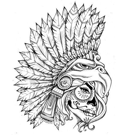 Ацтекские тату эскизы