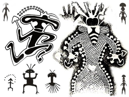 Люди грибы петроглифы