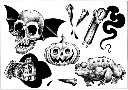 Тату Хэллоуин
