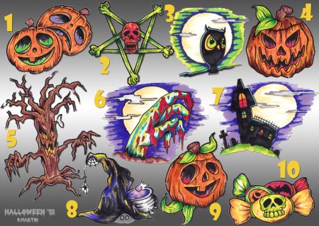 Татуировки в стиле Хэллоуин