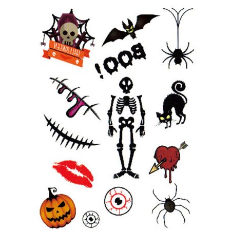 Тату на Хэллоуин маленькие