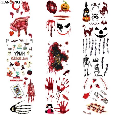 Временное тату для Хэллоуина