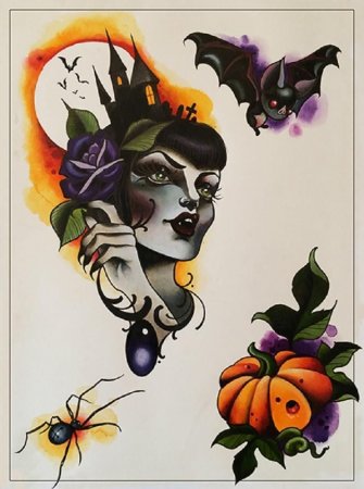 Тату Хэллоуин