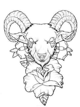 Тату Овен для девушек эскизы