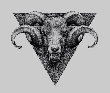 Тату Козерог эскиз