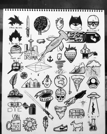 Эскизы тату андеграунд