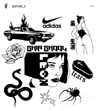 Эскизы тату андеграунд