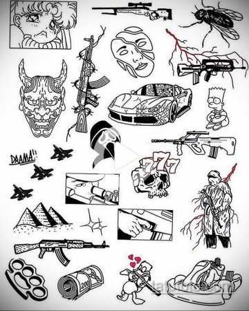 Эскизы тату для мужчин небольшие