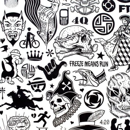 Маленькие тату в стиле андеграунд