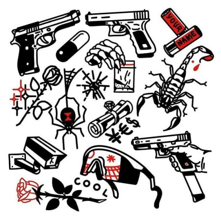 Тату в стиле андеграунд легкие