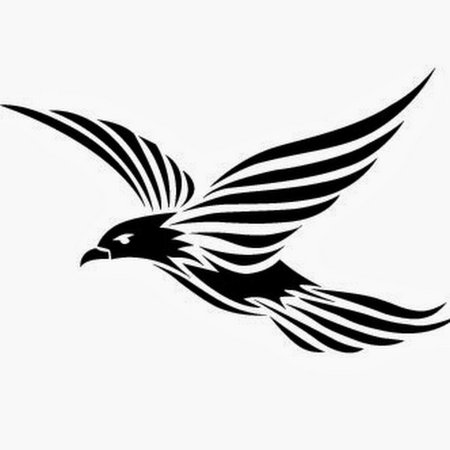 Стилизованная птица в полете