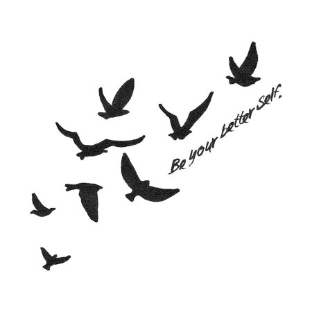 Птички тату эскиз