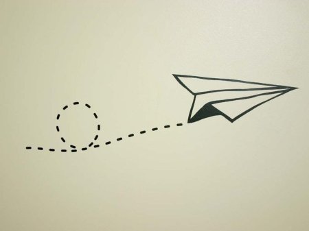 Маленький самолет рисунок