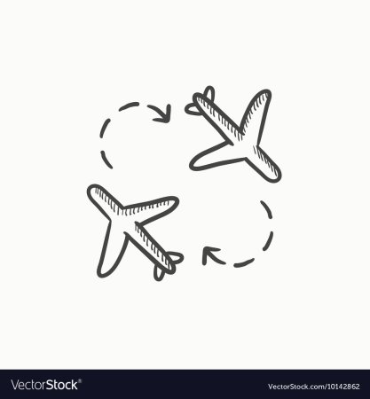 Тату бумажный самолетик эскиз