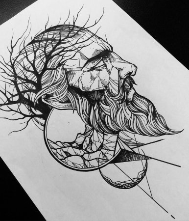 Лайнворк тату эскизы мужские