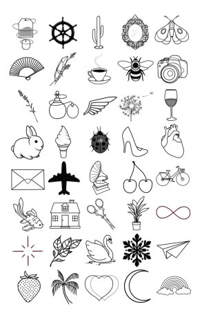 Эскизы маленьких тату