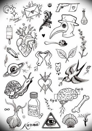 Тату эскизы