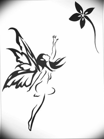 Фея тату эскиз