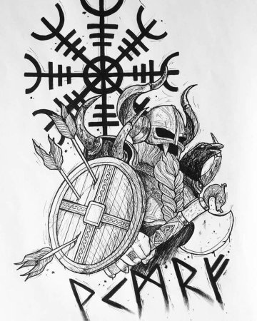 Скандинавские Татуировки эскизы